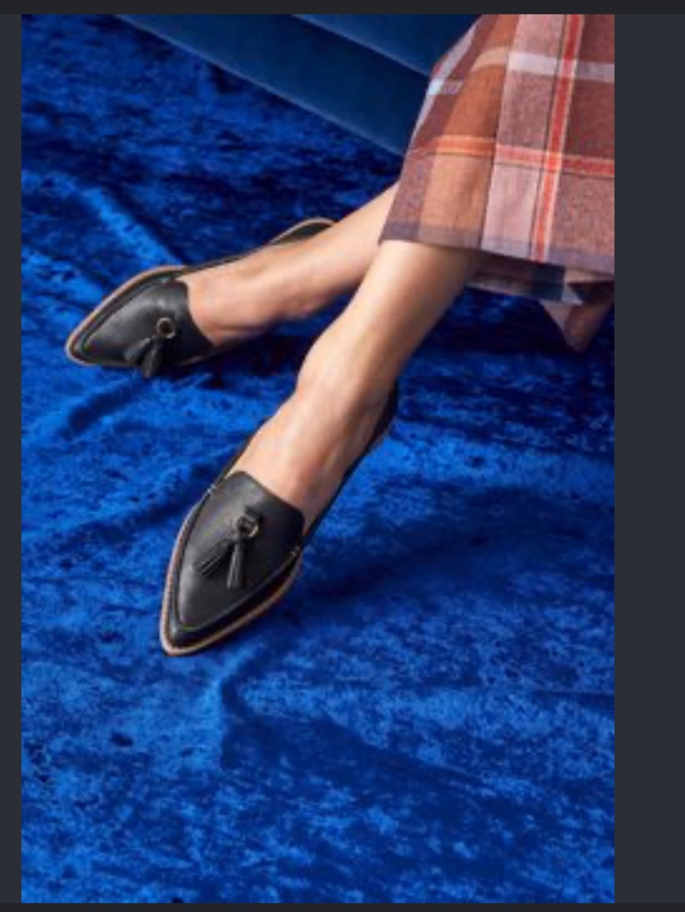 Sperry Saybrook Loafer Black Leather Pointed Tassel Slip-Ons